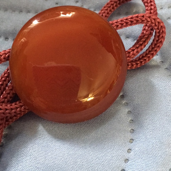 Western Style Bolero Cord Necklace W/Glass Stone - Picture 8 of 8